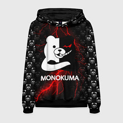 Толстовка-худи мужская MONOKUMA, цвет: 3D-черный