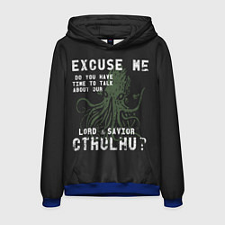 Толстовка-худи мужская Cthulhu, цвет: 3D-синий