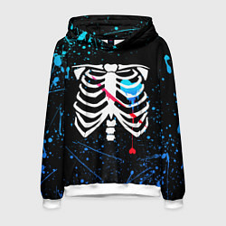 Толстовка-худи мужская UNDERTALE, цвет: 3D-белый