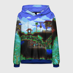 Толстовка-худи мужская TERRARIA EXCLUSIVE, цвет: 3D-синий