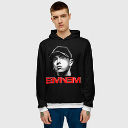 Толстовка-худи мужская Eminem, цвет: 3D-белый — фото 2