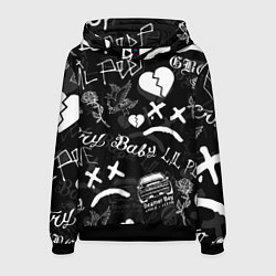 Толстовка-худи мужская LIL PEEP, цвет: 3D-черный