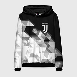 Толстовка-худи мужская JUVENTUS, цвет: 3D-черный