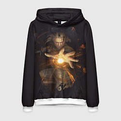 Толстовка-худи мужская Ведьмак, цвет: 3D-белый