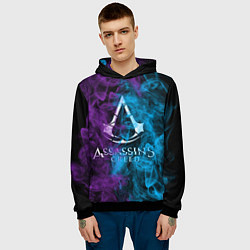 Толстовка-худи мужская Assassin's Creed, цвет: 3D-черный — фото 2