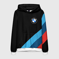 Толстовка-худи мужская BMW, цвет: 3D-белый