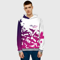 Толстовка-худи мужская Three Days Grace, цвет: 3D-меланж — фото 2
