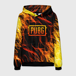 Толстовка-худи мужская PUBG, цвет: 3D-черный