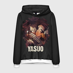 Толстовка-худи мужская Yasuo, цвет: 3D-белый