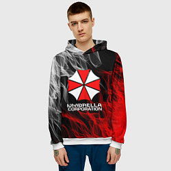 Толстовка-худи мужская UMBRELLA CORP, цвет: 3D-белый — фото 2