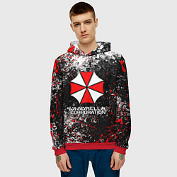 Толстовка-худи мужская UMBRELLA CORP, цвет: 3D-красный — фото 2