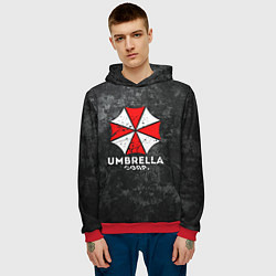 Толстовка-худи мужская UMBRELLA CORP, цвет: 3D-красный — фото 2