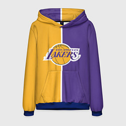 Толстовка-худи мужская LA LAKERS, цвет: 3D-синий