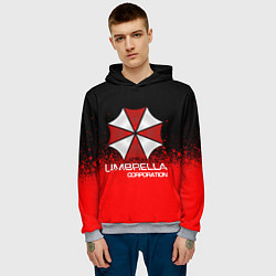 Толстовка-худи мужская UMBRELLA CORP, цвет: 3D-меланж — фото 2