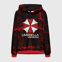 Толстовка-худи мужская UMBRELLA CORP, цвет: 3D-красный