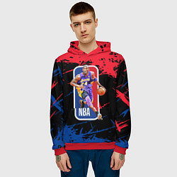 Толстовка-худи мужская KOBE BRYANT, цвет: 3D-красный — фото 2