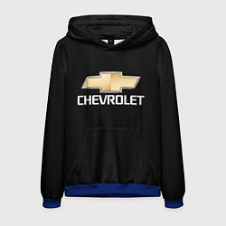 Толстовка-худи мужская CHEVROLET, цвет: 3D-синий