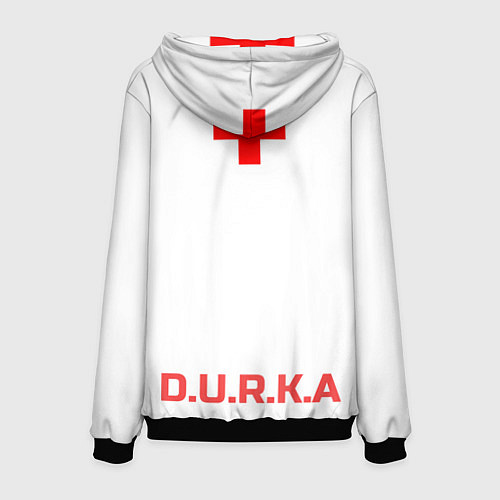 Мужская толстовка Дурка / 3D-Черный – фото 2