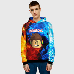 Толстовка-худи мужская ROBLOX, цвет: 3D-черный — фото 2