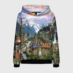 Толстовка-худи мужская HEROES, цвет: 3D-черный