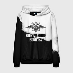 Толстовка-худи мужская Внутренние Войска, цвет: 3D-черный
