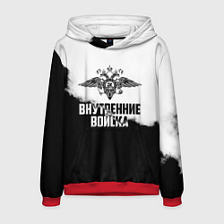 Толстовка-худи мужская Внутренние Войска, цвет: 3D-красный