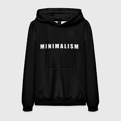 Толстовка-худи мужская Minimalism, цвет: 3D-черный