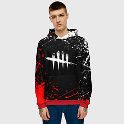Толстовка-худи мужская DEAD BY DAYLIGHT, цвет: 3D-красный — фото 2