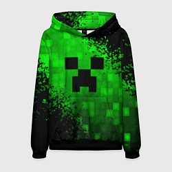 Толстовка-худи мужская MINECRAFT, цвет: 3D-черный