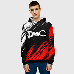 Толстовка-худи мужская DEVIL MAY CRY DMC, цвет: 3D-черный — фото 2