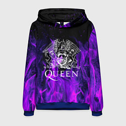 Толстовка-худи мужская QUEEN, цвет: 3D-синий
