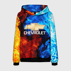 Толстовка-худи мужская CHEVROLET, цвет: 3D-черный