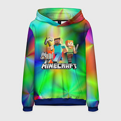 Толстовка-худи мужская MINECRAFT, цвет: 3D-синий