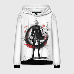 Толстовка-худи мужская 2B Ink Sakura dawn, цвет: 3D-черный