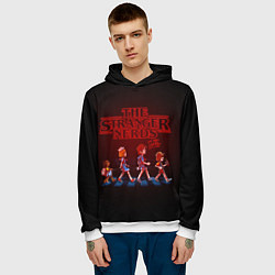 Толстовка-худи мужская STRANGER THINGS, цвет: 3D-белый — фото 2