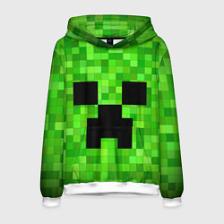 Толстовка-худи мужская MINECRAFT, цвет: 3D-белый