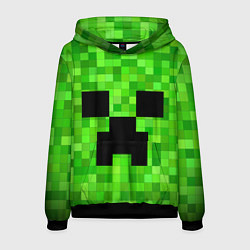 Толстовка-худи мужская MINECRAFT, цвет: 3D-черный