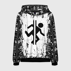 Толстовка-худи мужская PORTAL, цвет: 3D-черный