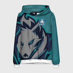 Толстовка-худи мужская Форма White wolves, цвет: 3D-белый