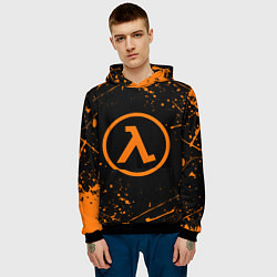 Толстовка-худи мужская HALF-LIFE, цвет: 3D-черный — фото 2
