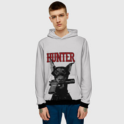 Толстовка-худи мужская HUNTER, цвет: 3D-черный — фото 2