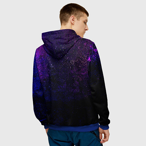 Мужская толстовка ATEEZ neon / 3D-Синий – фото 4