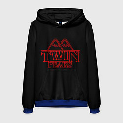 Толстовка-худи мужская Twin Peaks, цвет: 3D-синий