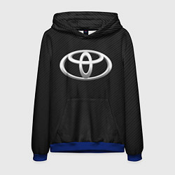 Толстовка-худи мужская Toyota carbon, цвет: 3D-синий