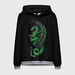 Толстовка-худи мужская Green Dragon, цвет: 3D-меланж