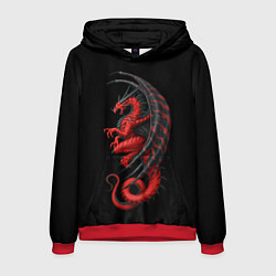 Толстовка-худи мужская Red Dragon, цвет: 3D-красный