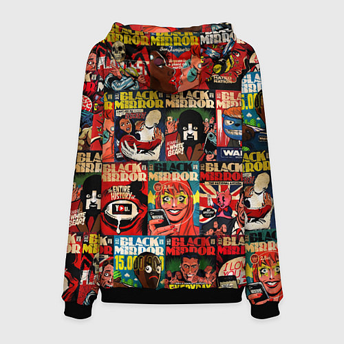 Мужская толстовка ЧЕРНОЕ ЗЕРКАЛО / 3D-Черный – фото 2