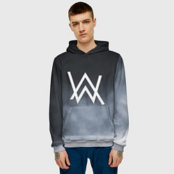 Толстовка-худи мужская Alan Walker, цвет: 3D-меланж — фото 2