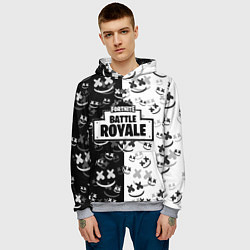 Толстовка-худи мужская Fortnite & Marshmello, цвет: 3D-меланж — фото 2
