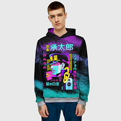 Толстовка-худи мужская Приключения ДжоДжо, цвет: 3D-меланж — фото 2